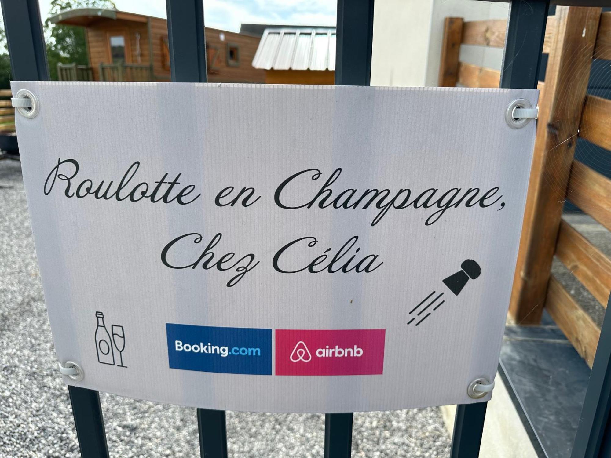 Chez Celia, Roulotte En Champagne Villa Fleury-la-Riviere Buitenkant foto